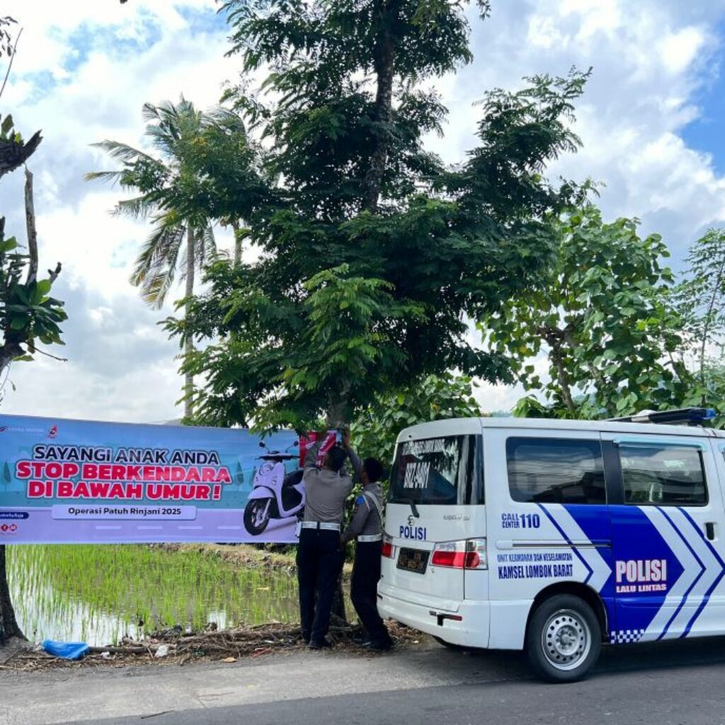 Gerung Serukan Stop Anak Berkendara: Polres Lombok Barat Intensifkan Kampanye Keselamatan