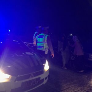 Patroli Malam Satlantas Lombok Barat Tekan Balap Liar di Bypass BIL 2