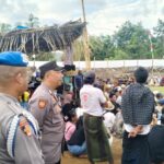 Peresean Mareje Timur Berlangsung Kondusif Berkat Pengamanan Polsek Lembar
