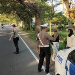 Patroli Rutin Satlantas Jaga Ketertiban di Bypass BIL Lombok Barat