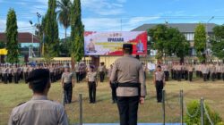 Kapolres Bima Kota Pimpin Upacara Korp Raport, 65 Personel Naik Pangkat