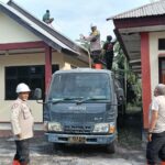 Tiga Personel Polsek Wulanggitang Jadi Relawan Kemanusiaan Dampak Erupsi Gunung Lewotobi