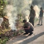 Polsek Asakota Bersama Instansi Kec. Asakota dan Aliansi Lintas Nusantara Gelar Gotong Royong Dukung Program “Bima BISA”
