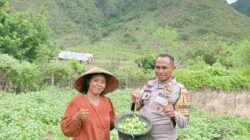 Sukseskan Program Ketahanan Pangan Nasional, Bhabinkamtibmas Polsek Monta Bantu Kegiatan Petani di Desa Binaan