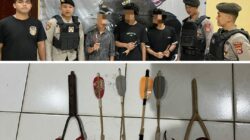 Patroli KRYD di Jalur Rawan, Piket Fungsi Polres Bima Amankan 3 Pemuda dan Empat Busur Panah Lengkap