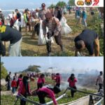 Jaga Kebersihan Pasca Festival Lakey 2025, Bupati Dompu dan Kapolsek Hu’u Pimpin Kerja Bakti Bersama