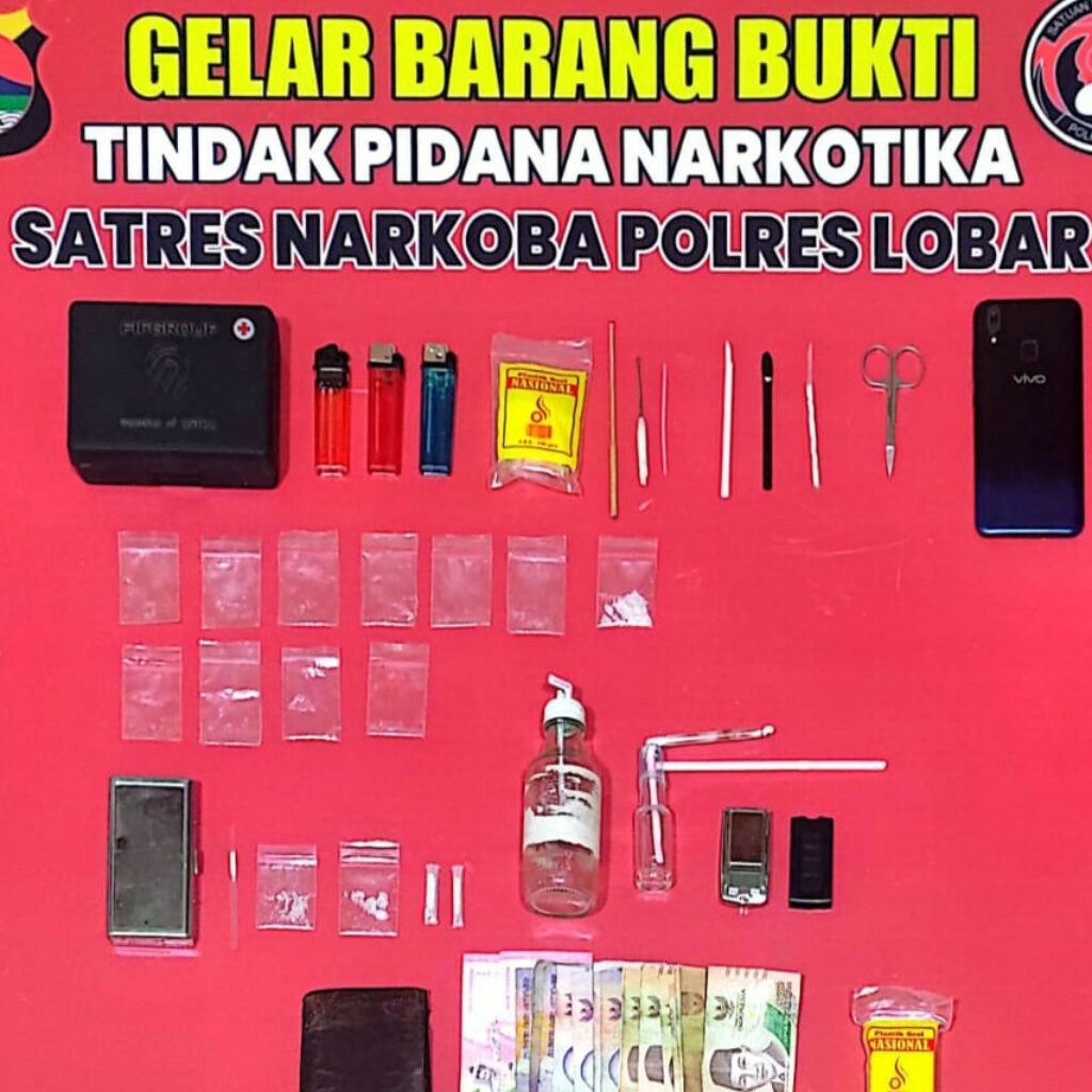 Satresnarkoba Bongkar Peredaran Sabu di Dusun Nyiur Lembang, Lombok Barat