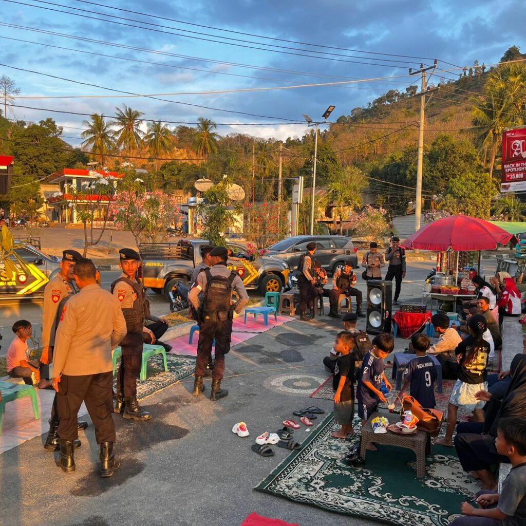Sat Samapta Polres Bima Kota Laksanakan Patroli di Pusat Pertokoan dan Taman Amahami