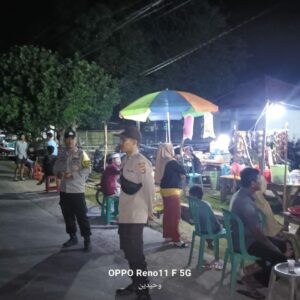 Polsek Hu’u Gelar Patroli KRYD untuk jaga kondusifitas Kecamatan Hu’u.