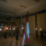 Upacara Malam Ikrar dan Renungan Intelijen Dikbangspes Dasar Intelijen Virtual T.A. 2025 di Polres Lombok Utara Berjalan Khidmat