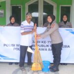 Polwan Polres Sumbawa Barat Gelar Bakti Sosial dan Bakti Religi Sambut Hari Jadi ke-77