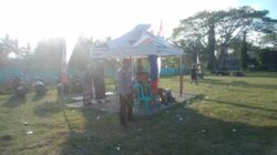 Bhabinkamtibmas Desa Janapria Amankan Turnamen Sepak Bola Liga Gubuk Gempang, Ajak Warga Jaga Kamtibmas