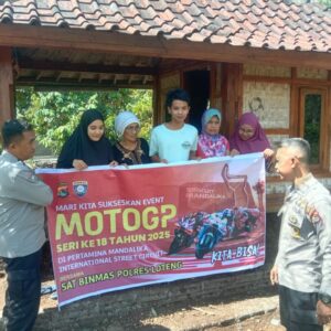 Polres Lombok Tengah Gencarkan Himbauan Kamtibmas Jelang MotoGP 2025