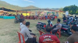 Polsek Brang Rea Amankan Lomba Eco Folk Walk Fashion di Harlah ke-114 Desa Tepas