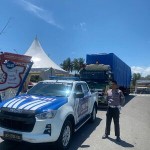 Logistik MotoGP Mandalika 2025 Tiba di Sirkuit dengan Pengawalan Polisi
