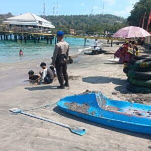 Satpolairud Polres Lombok Barat Intensifkan Patroli Maritim di Senggigi