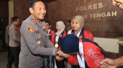 Kapolres Loteng Apresiasi Atlet Binaan Raih Medali Emas di PON Beladiri Kudus 2025.