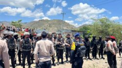 Polres Bima Kota Amankan Eksekusi Pengosongan Lahan di Desa Parangina Kecamatan Sape