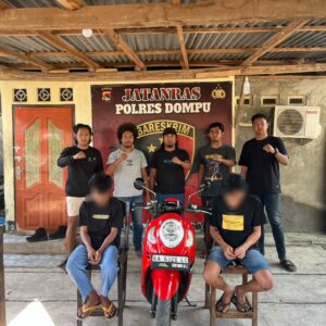 Tim Jatanras Polres Dompu Amankan Dua Pelajar Terlibat Penganiayaan dengan Lemparan Batu