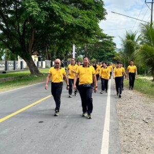 Kapolres Pimpin Olahraga Bersama, Tingkatkan Semangat Kebersamaan dan Kekompakan Personel