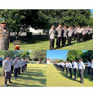 Wakapolres tekankan Anggota Proofesional dalam bertugas dan Pentingnya Hidup Sederhana kepada Personel