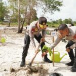 Hijaukan Negeri Laskar Pelangi, Kapolda Babel Tanam Pohon di Belitung Timur