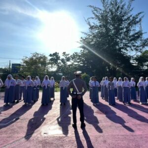 Satlantas Lombok Barat Tanamkan Disiplin Berlalu Lintas Sejak Bangku Sekolah