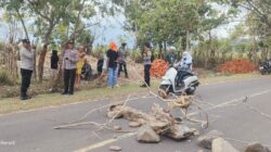 WARGA HU’U GELAR AKSI PROTES TERKAIT UCAPAN ORATOR ALIANSI AMPA, KAPOLSEK HU’U TURUN LANGSUNG REDAM SITUASI