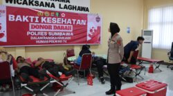 Polres Sumbawa Gelar Bakti Kesehatan Donor Darah dalam Rangka Hari Jadi Humas Polri yang Ke-74