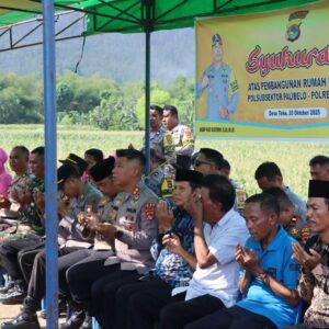 Pimpin Peresmian dan Syukuran Pembangunan Rumah Dinas Polseksubsektor ini Penekanan Kapolres Bima AKBP Eko S.I.K.,M.I.K.