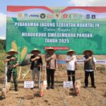 Polres Loteng Tanam Jagung Kuartal IV, Dukung Swasembada Pangan Nasional. ‎