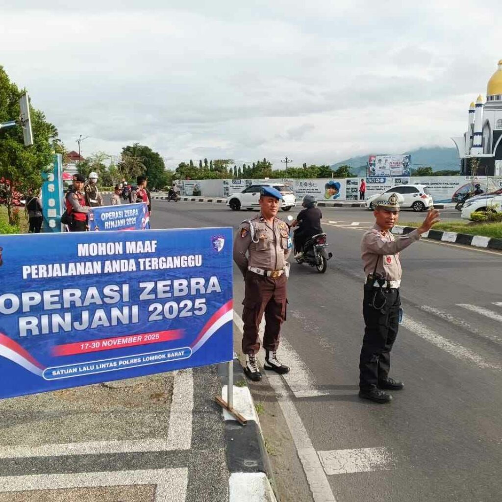 Cek Kelengkapan! Operasi Zebra Rinjani Intensif di Lombok Barat