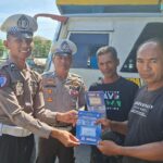 Sat Lantas Polres Bima Kota Gelar Himbauan Keselamatan Berlalu Lintas dan Pengecekan Kondisi Bus di Terminal Dara