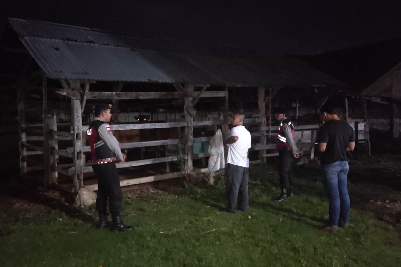 Apresiasi Warga Mengalir, Polisi Hadir di Tengah Sunyi Dini Hari Amankan Hewan Ternak