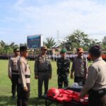 Polres Lombok Utara Gelar Apel Kesiapan Tanggap Darurat Bencana Hidrometeorologi Tahun 2025