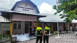 Cegah DBD, Biddokkes Polda NTB Fogging di Polres Lombok Timur dan Jajaran Polsek
