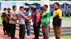 Kapolri Pimpin Apel Ojol Kamtibmas di Jabar: Bersatu Padu Jaga Keamanan