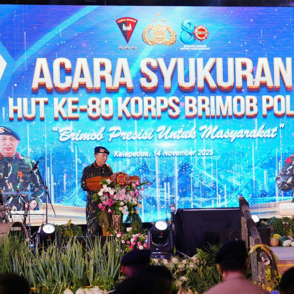 Hadiri Syukuran HUT ke-80 Brimob, Kapolri Apresiasi Peran Brimob dukung Program Pemerintah