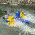 Manfaatkan Kolam Serapan Polres Bima Kota, Bakomsus Perikanan Budidayakan Ikan Nila dengan Teknologi Kincir