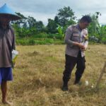 Bhabinkamtibmas Telagawaru Ajak Warga Manfaatkan Pekarangan Dukung Ketahanan Pangan