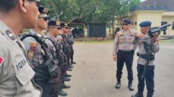 Sat Samapta Polres Bima Kota Gelar Latihan Menembak Gas Air Mata (Flashball) Bersama Sat Brimob Kompi C Polda NTB