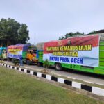 Solidaritas Untuk Korban Bencana Alam di Aceh, Sumut, dan Sumbar : Polda Sultra Kirim 23 Ton Beras dan Ribuan Logistik