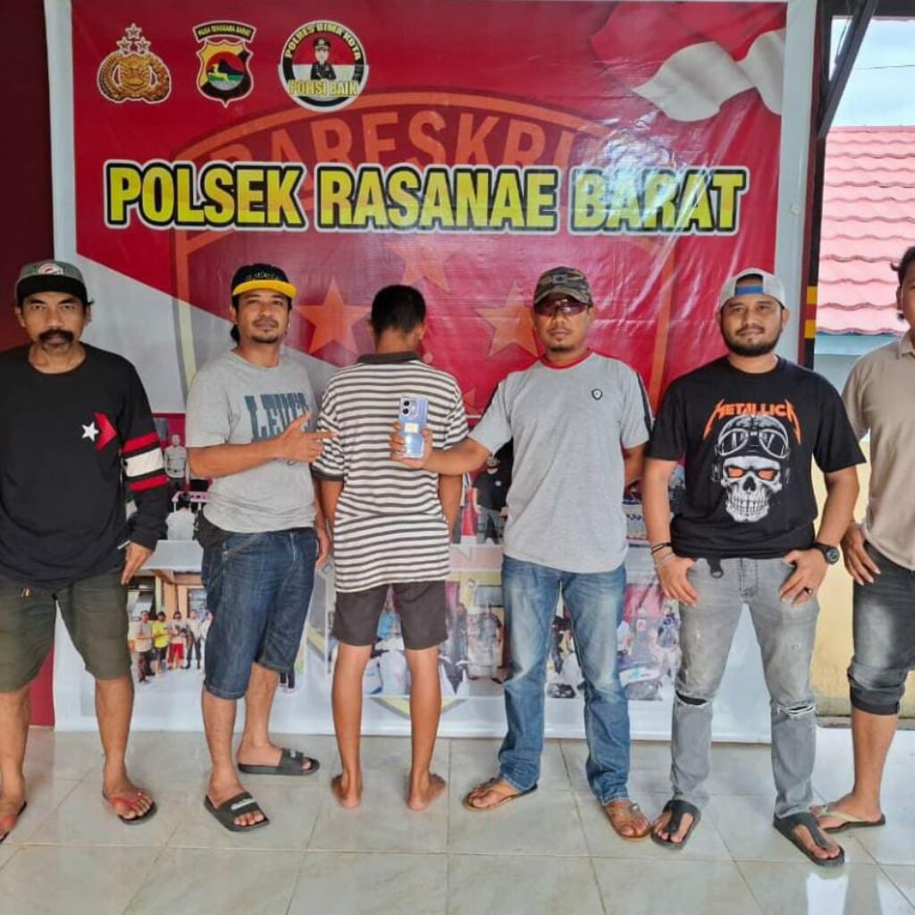 Curi Handphone Lalu Gadaikan di Outlet, Pemuda Pengangguran Diringkus Tim Opsnal Polsek Rasbar