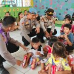 Tim Trauma Healing Polres Sibolga Hadir di Posko Pengungsian TK Negeri Pembina Sibolga