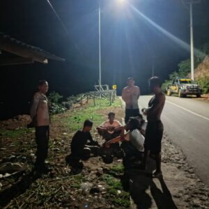 Patroli Blue Light Cipta Kondisi, Polsek Langgudu Sasar Titik Rawan Kamtibmas