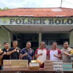 Bobol Gudang Toko dan Gondol Ratusan Bungkus Rokok Serta 1 Unit Tab Android Komplotan Garong ini Dibekuk Polsek Bolo