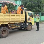 Unit Lantas Polsek Rasanae Barat Polres Bima Kota Laksanakan Giat Rawan Pagi
